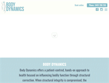 Tablet Screenshot of bodydynamics.pro
